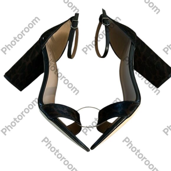 Sam Edelman Women's Yaro Dress Sandal, LEOPARD HAIR LEATHER, size 10, NWOT - Picture 6 of 13